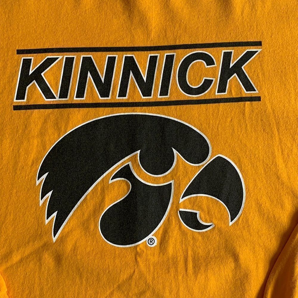 Vintage Iowa Hawkeyes Gold two Sided long sleeve Tailgate T-shirt‎ Men’s 3XL - Picture 3 of 5